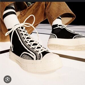 Converse Chuck Taylors. “Black Egret” mens 6, womens 8